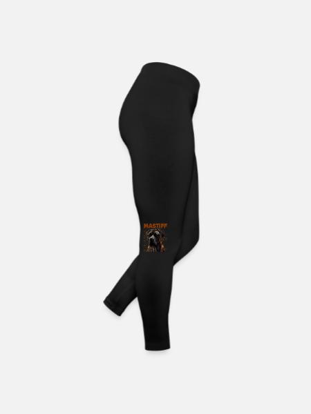 Dogge Doggen Hund Hunde Deutsche Dogge - Frauen Jersey Leggings - Schwarz - Rechts