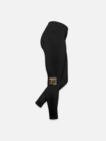 Jahrgang 1973 Geburtstagsgeschenk 1973 - Frauen Jersey Leggings - Schwarz - Rechts