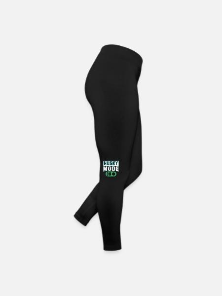 Mode Husky activé - Legging en jersey Femme - noir - Droite