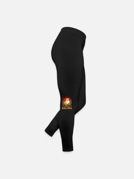 Je ne suis pas gros, je suis juste un petit bouledogue - Legging en jersey Femme - noir - Droite