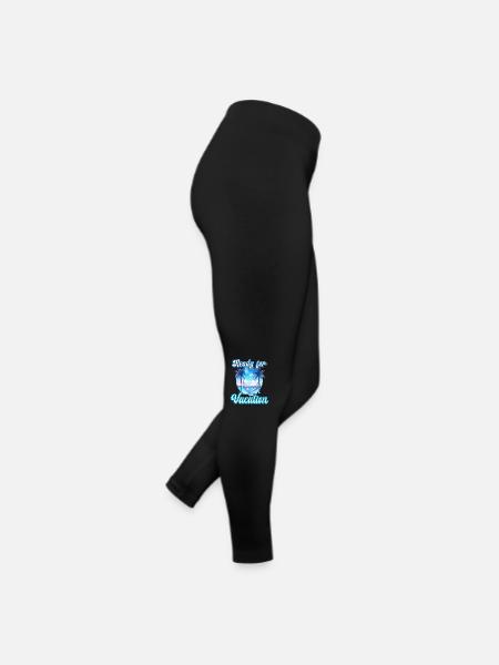 Ready For Vacation für einen Strandurlaub - Frauen Jersey Leggings - Schwarz - Rechts