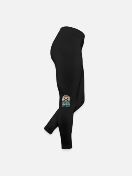 Messersammler-opa Und Messersammler-opa - Frauen Jersey Leggings - Schwarz - Rechts