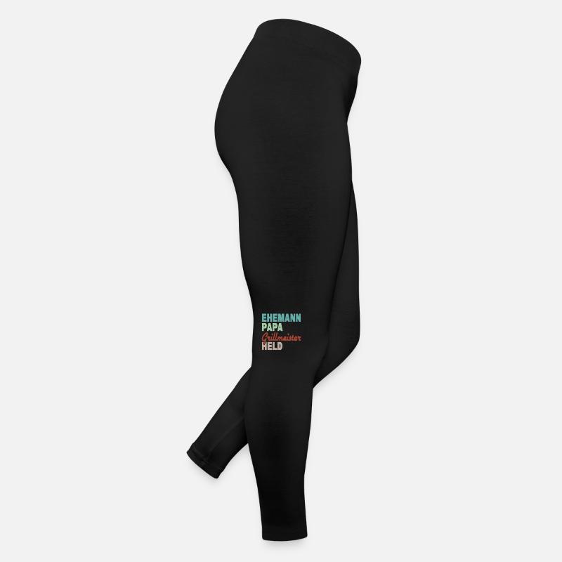 Ehemann Papa Grillmeister Held Frauen Jersey Leggings