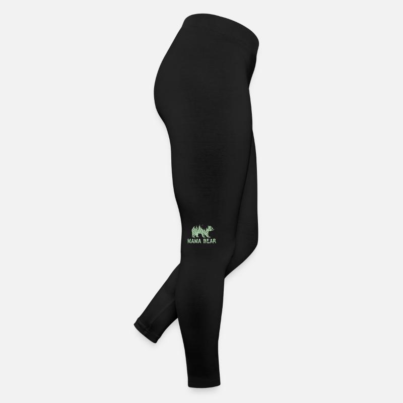 "Forest Mama Bear" for mom Women’s Jersey Leggings