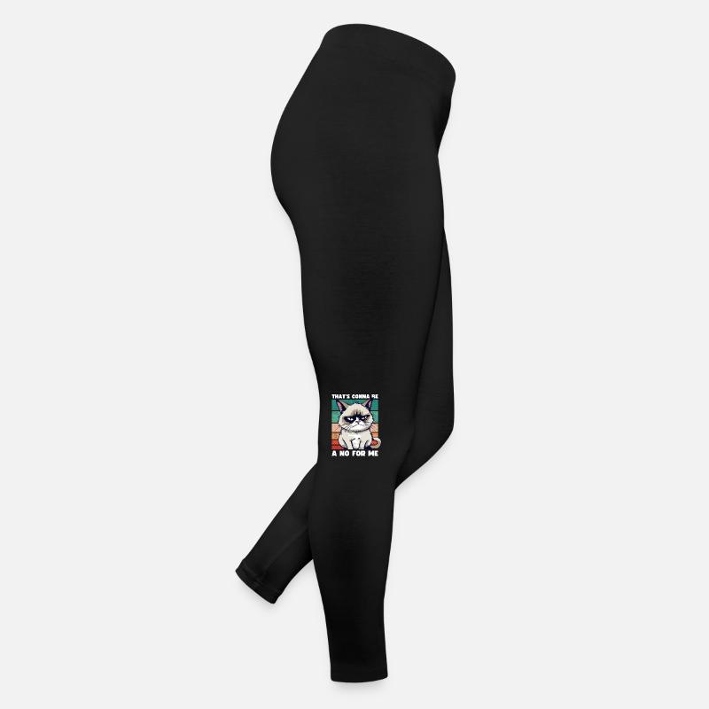 Grump Cat: Cela va être un non pour moi - Sarcasme Legging en jersey Femme