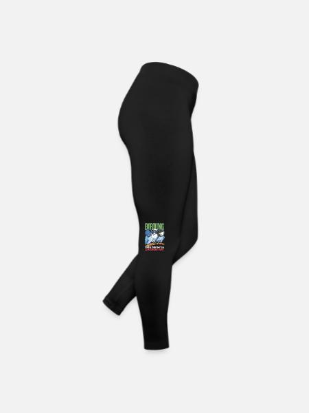 Lustiger Vogelbeobachtungshumor - Frauen Jersey Leggings - Schwarz - Rechts