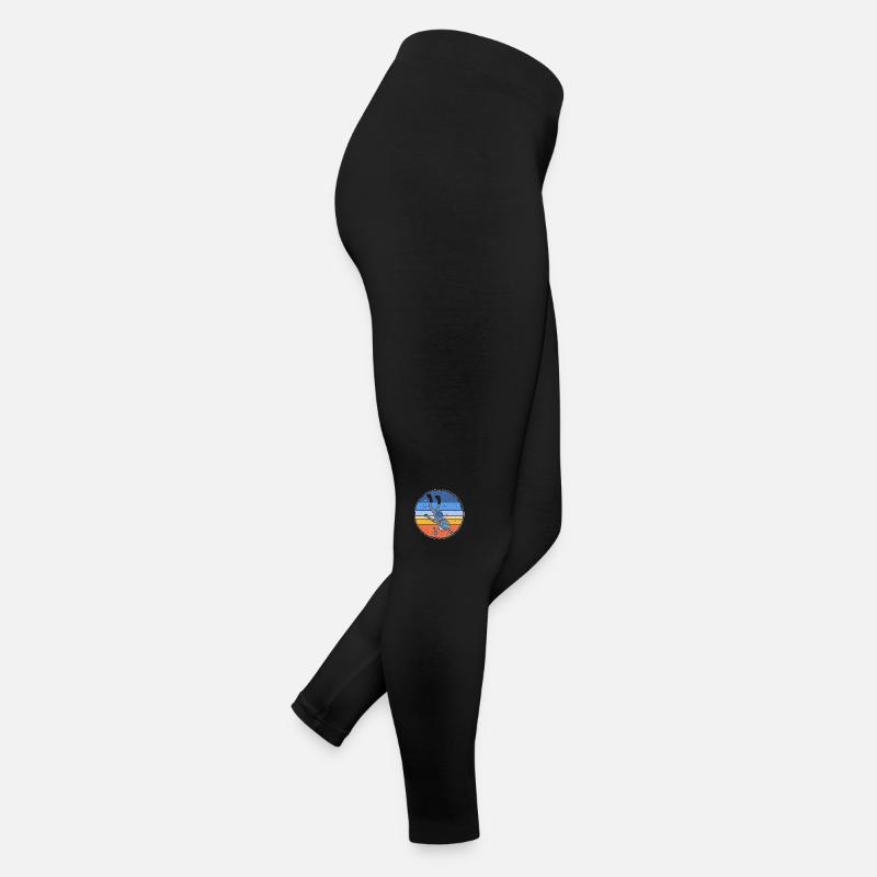 Drôle Vintage Plongée Plongée Rétro Legging en jersey Femme