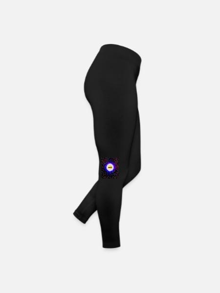 Burger in Heaven - Frauen Jersey Leggings - Schwarz - Rechts