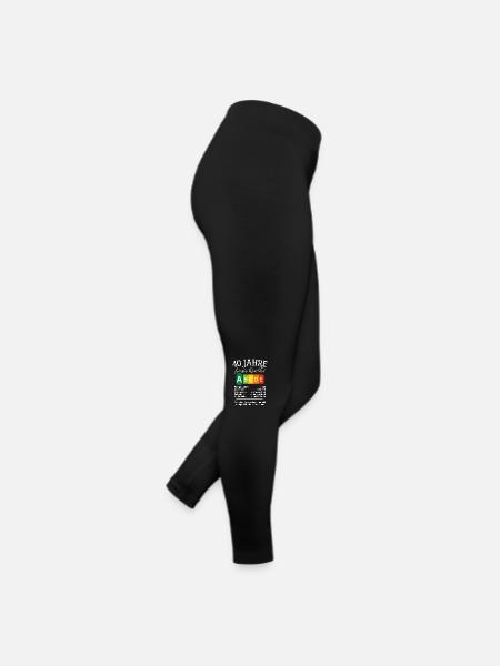 40 Jahre Feinste Qualität Geschenk 40. Geburtstag - Frauen Jersey Leggings - Schwarz - Rechts
