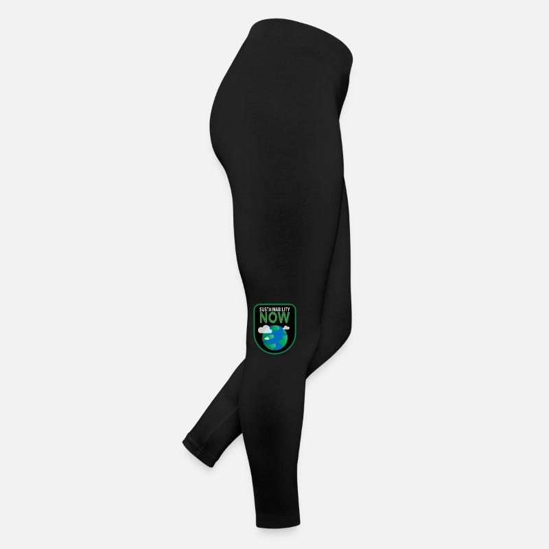 Sustainability Patch Nachhaltigkeit erde illustrat Frauen Jersey Leggings
