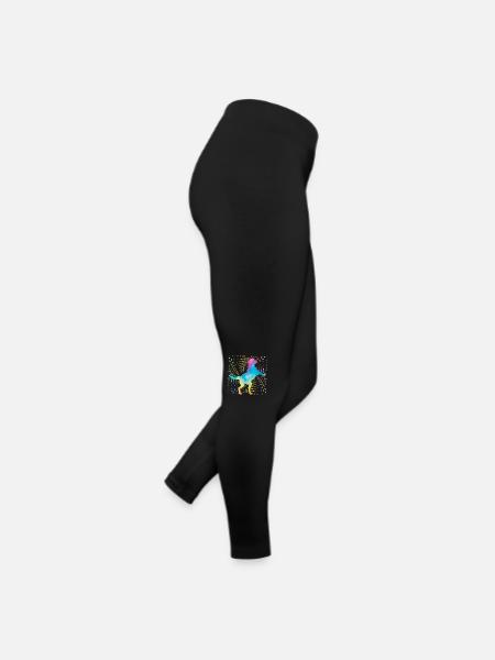 Labrador Retro - Frauen Jersey Leggings - Schwarz - Rechts