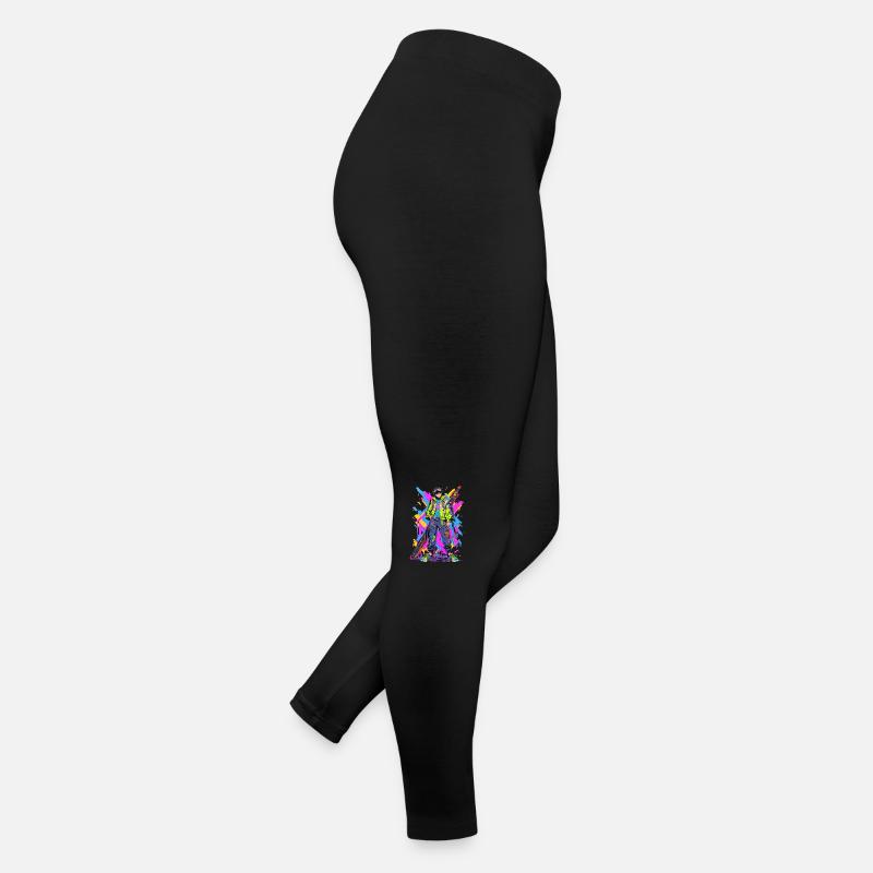 Shibuya: Cool Anime Boy with Sword Japanese Women’s Jersey Leggings