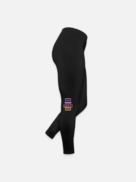 Junggesellenabschied Poltern Polterabend JGA - Frauen Jersey Leggings - Schwarz - Rechts