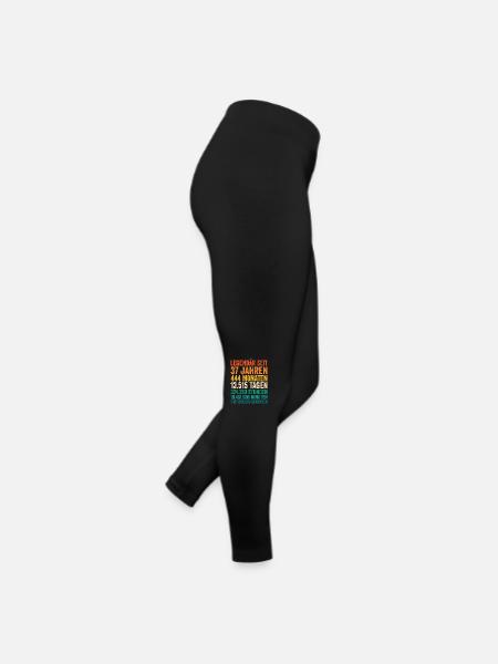 37 Jahre Siebenunddreißigster Geburtstag - Frauen Jersey Leggings - Schwarz - Rechts