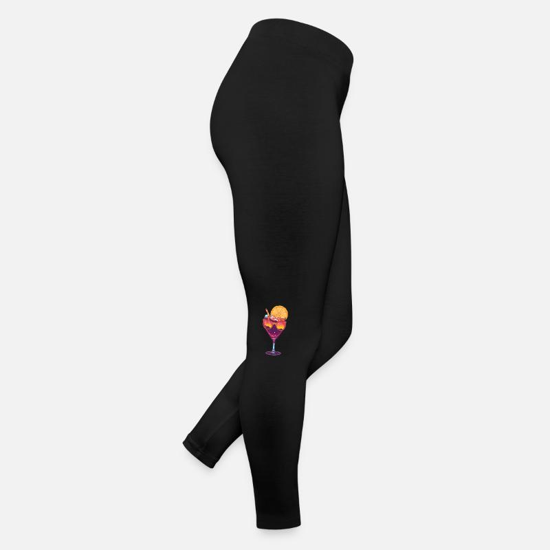 Verre à cocktail avec lunettes de soleil Legging en jersey Femme