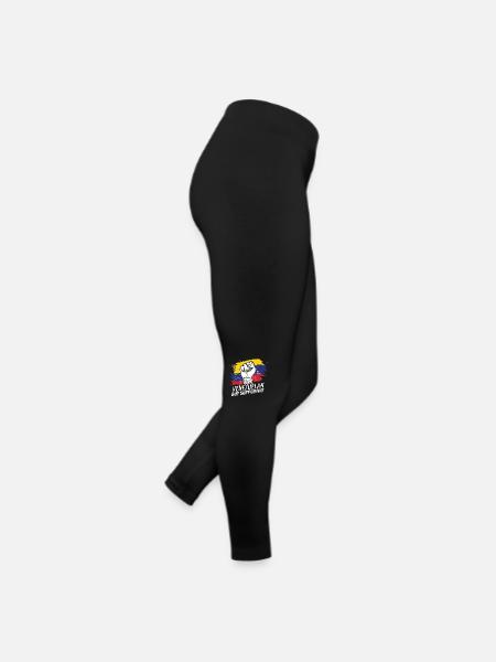 Pas vénézuélien mais favorable au drapeau vénézuélien - Legging en jersey Femme - noir - Droite