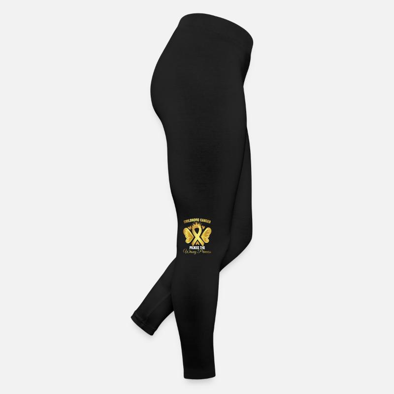 Childhood Cancer Picked The Wrong Princess Women’s Jersey Leggings