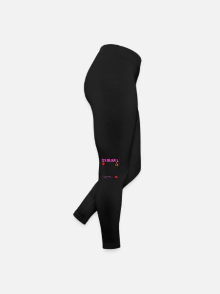 Junggesellenabschied Polterabend JGA Männer - Frauen Jersey Leggings - Schwarz - Rechts