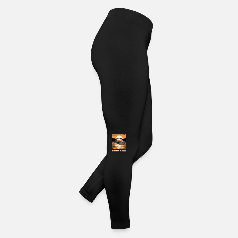 Escouade de navigation à moteur Pontoon Boatin Crew Lake Life Legging en jersey Femme
