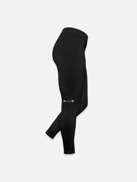 Ouïghours - Legging en jersey Femme - noir - Droite