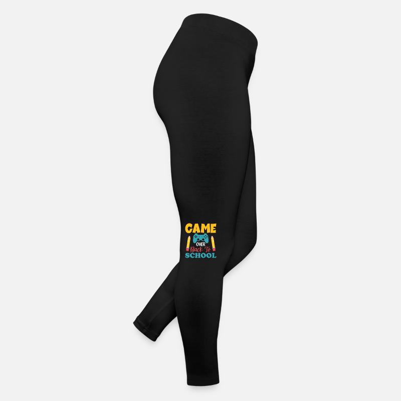 Game over back to school, Schulstart Sommerferien Frauen Jersey Leggings