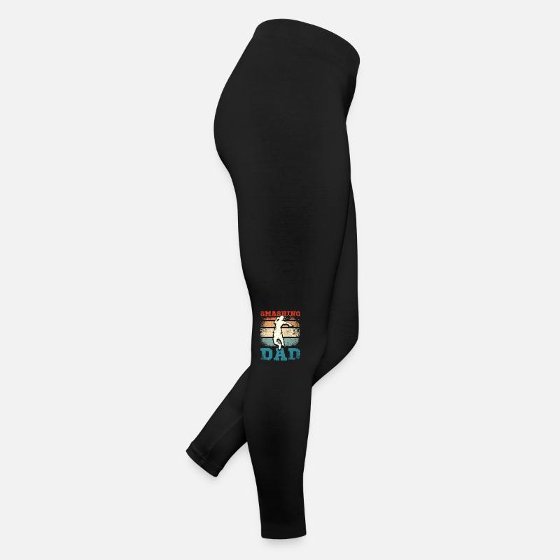 Fête des pères Smashing badminton papa Legging en jersey Femme
