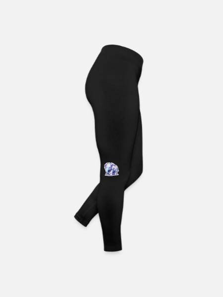 Elephant Elephant Elephant Baby Pachyderm - Women’s Jersey Leggings - black - Right