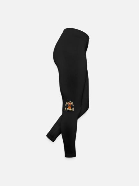 Ich kam wie ein Butterball Thanksgiving Kürbis - Frauen Jersey Leggings - Schwarz - Rechts