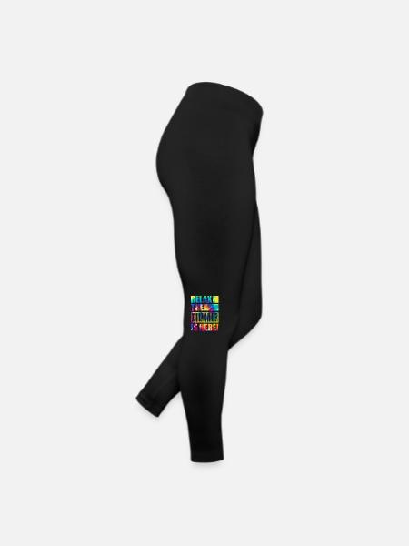 Demographic Marketer Lustiger Spruch - Frauen Jersey Leggings - Schwarz - Rechts