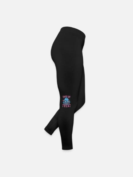 Trick or Treat: Citrouille zombie effrayante d’Halloween - Legging en jersey Femme - noir - Droite