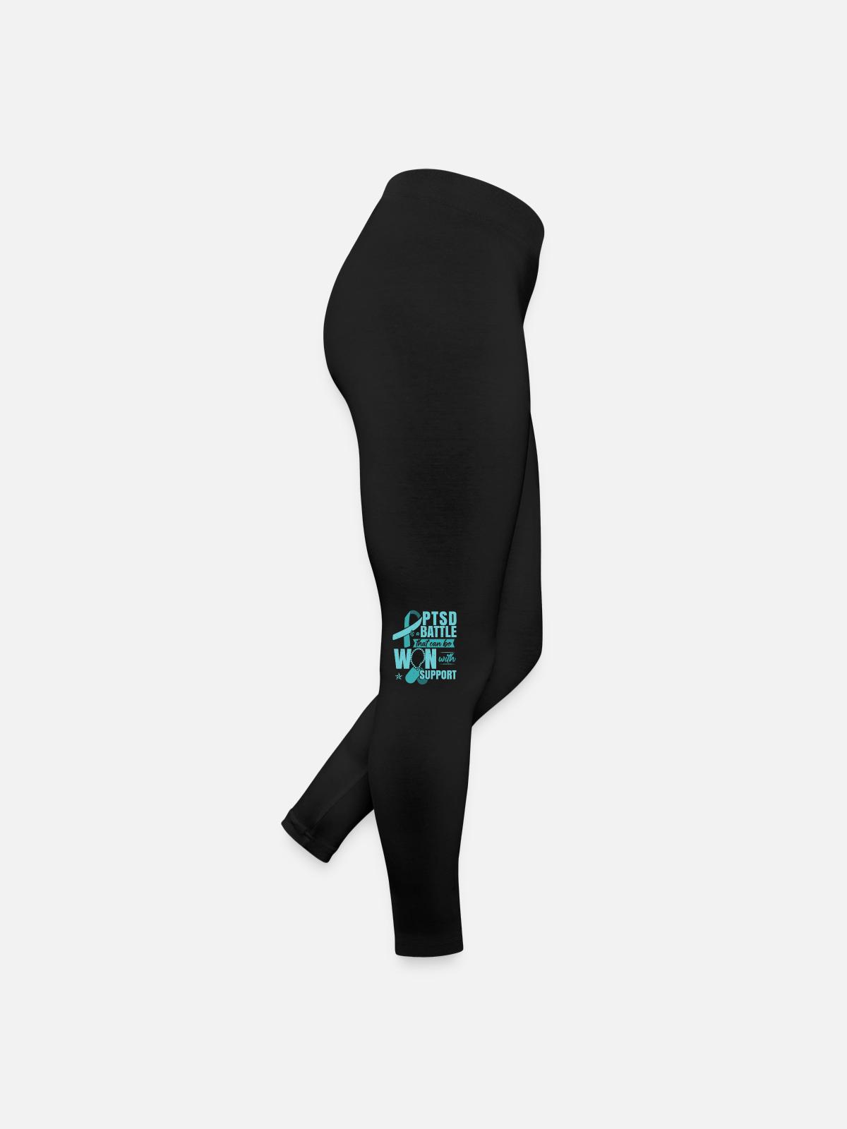 PTSD Support - Women’s Jersey Leggings - black - Right