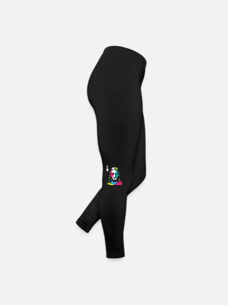 Religious Christian Believers Jesus Christ Is - Frauen Jersey Leggings - Schwarz - Rechts