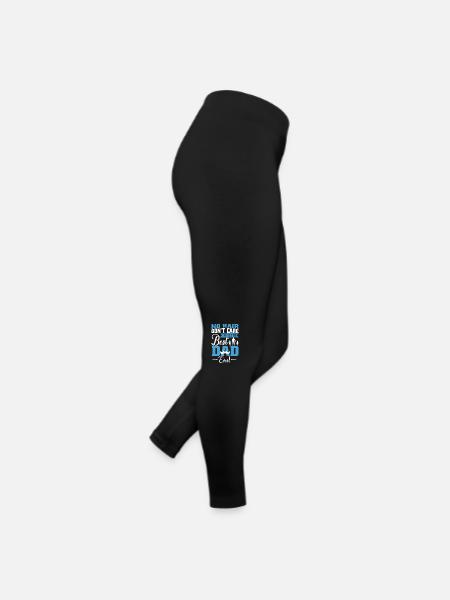 Bester Vater aller Zeiten Vaterwitz Vatertag - Frauen Jersey Leggings - Schwarz - Rechts