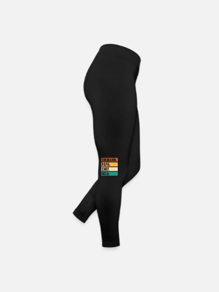 Arbeit Kollegen Vater Papa Teamleiter Führungskraf - Frauen Jersey Leggings - Schwarz - Rechts