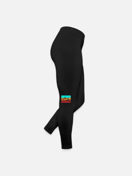 L’amour des motards dans un style rétro pour les fans de moto sportive - Legging en jersey Femme - noir - Droite