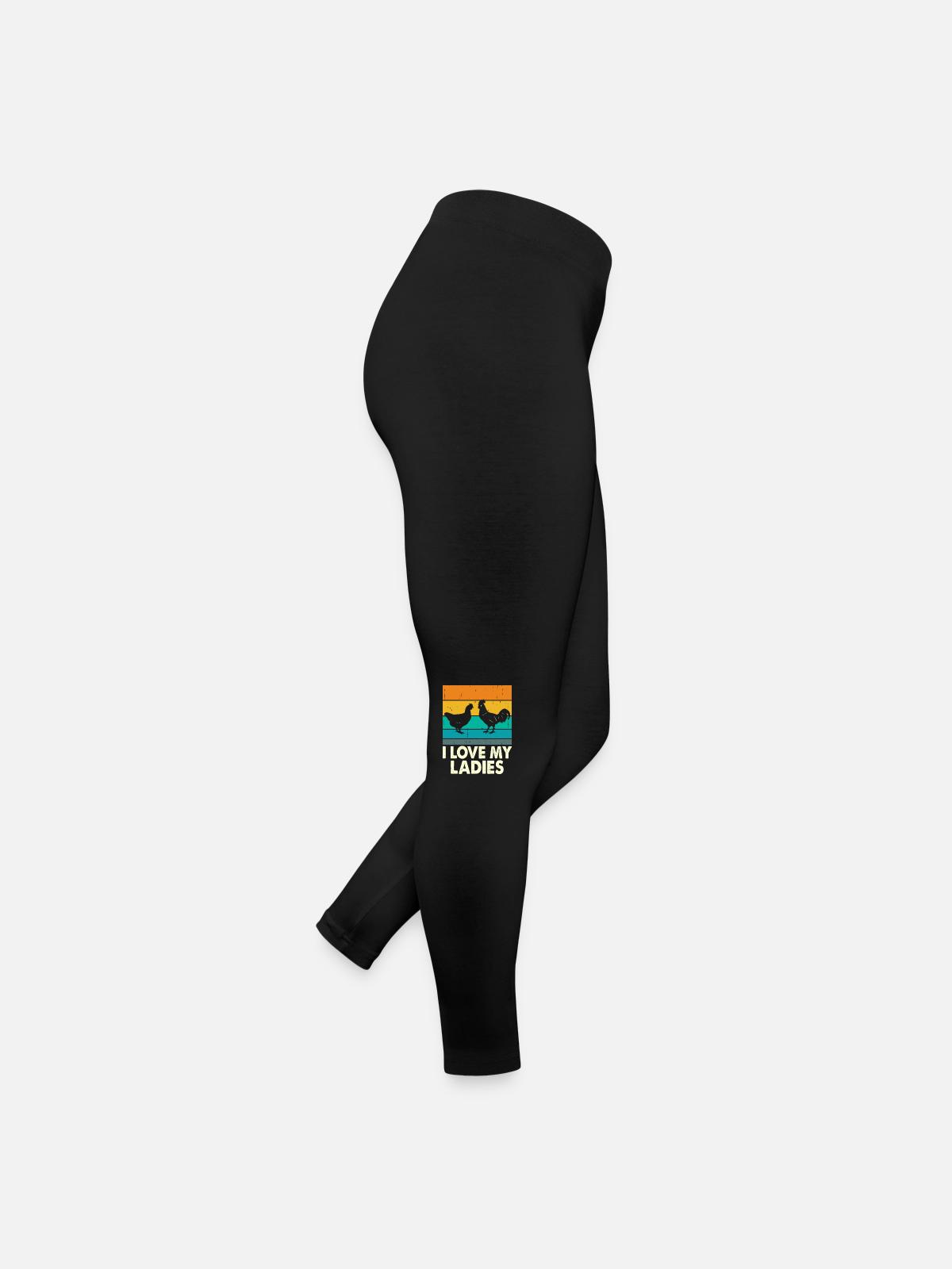 Poulets - Legging en jersey Femme - noir - Droite