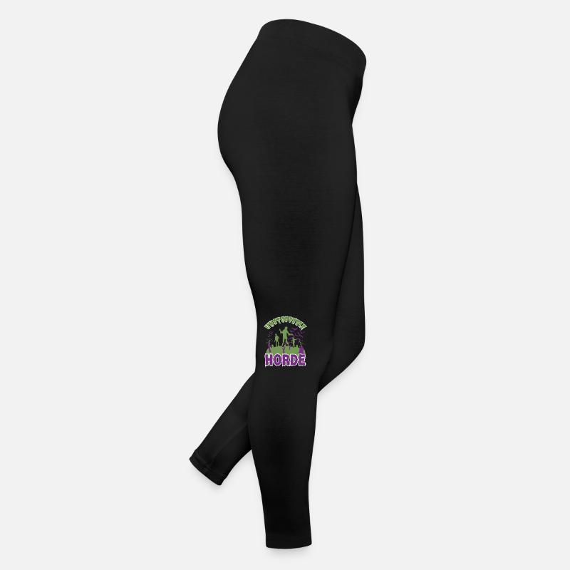 "Unstoppable Horde", Halloween Zombie Horde Women’s Jersey Leggings