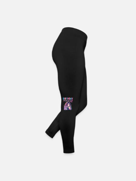 Anime Mandga Boba Bubble Tea 12. Geburtstag - Frauen Jersey Leggings - Schwarz - Rechts
