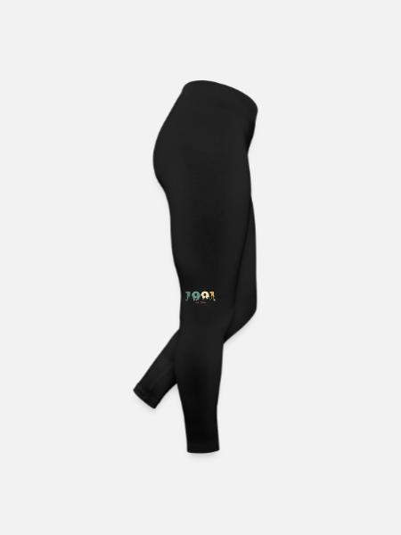 Vintage Nature 1991 Cadeau d’anniversaire - Legging en jersey Femme - noir - Droite