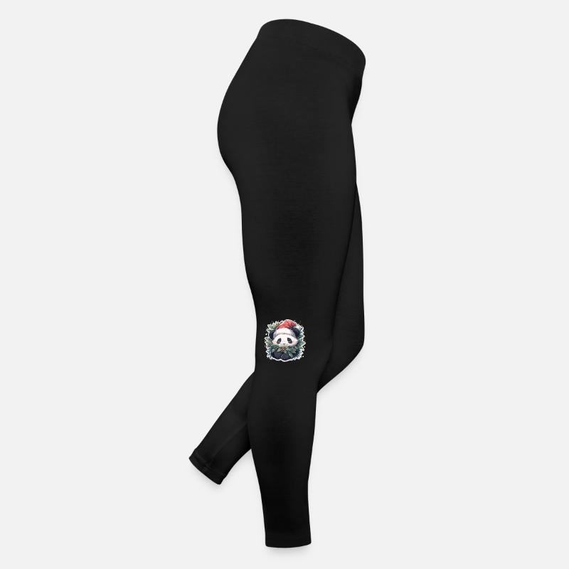Panda Noël Panda Pandas Panda Noël Legging en jersey Femme