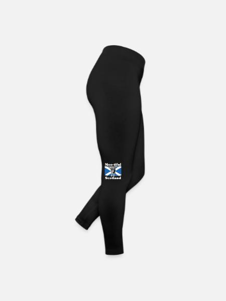 Moo-tiful - Scotland - Women’s Jersey Leggings - black - Right