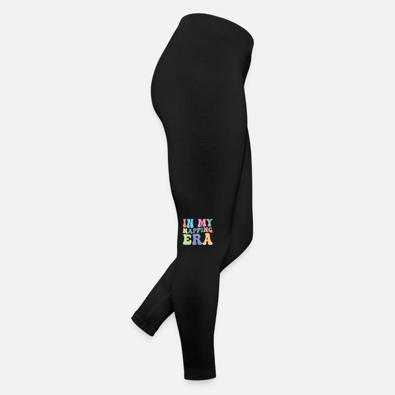 Sleeping Nap Retro Groovy Women’s Jersey Leggings