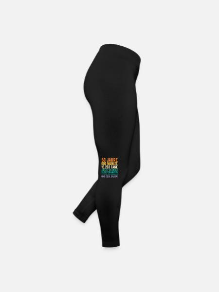 50 Jahre Fünfundvierzigster Geburtstag - Frauen Jersey Leggings - Schwarz - Rechts