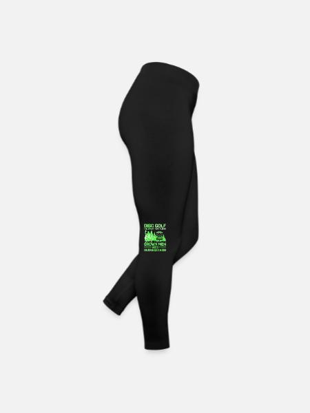 Disc Golf Player Disc Golfer Frisbee Player Par Pu - Legging en jersey Femme - noir - Droite