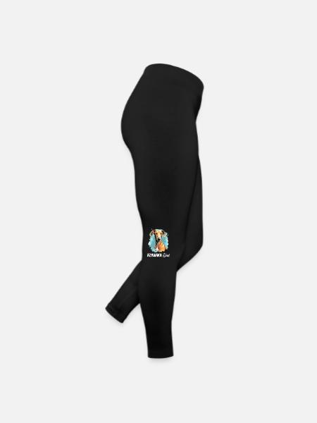 Chien Azawakh - Legging en jersey Femme - noir - Droite