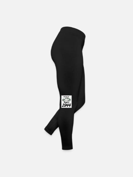 Oldtimer 1944 - Frauen Jersey Leggings - Schwarz - Rechts