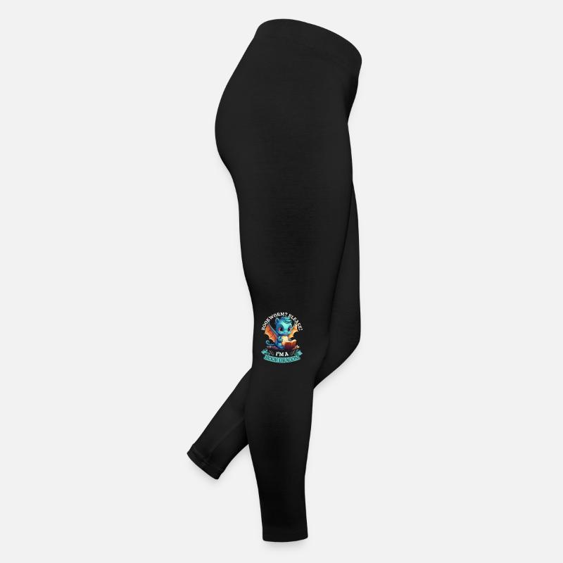 Bücherwurm: "Bookworm? Please! I'm A Book Dragon" Frauen Jersey Leggings
