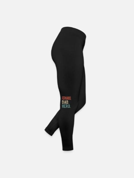 Fernando Papa Held - Frauen Jersey Leggings - Schwarz - Rechts