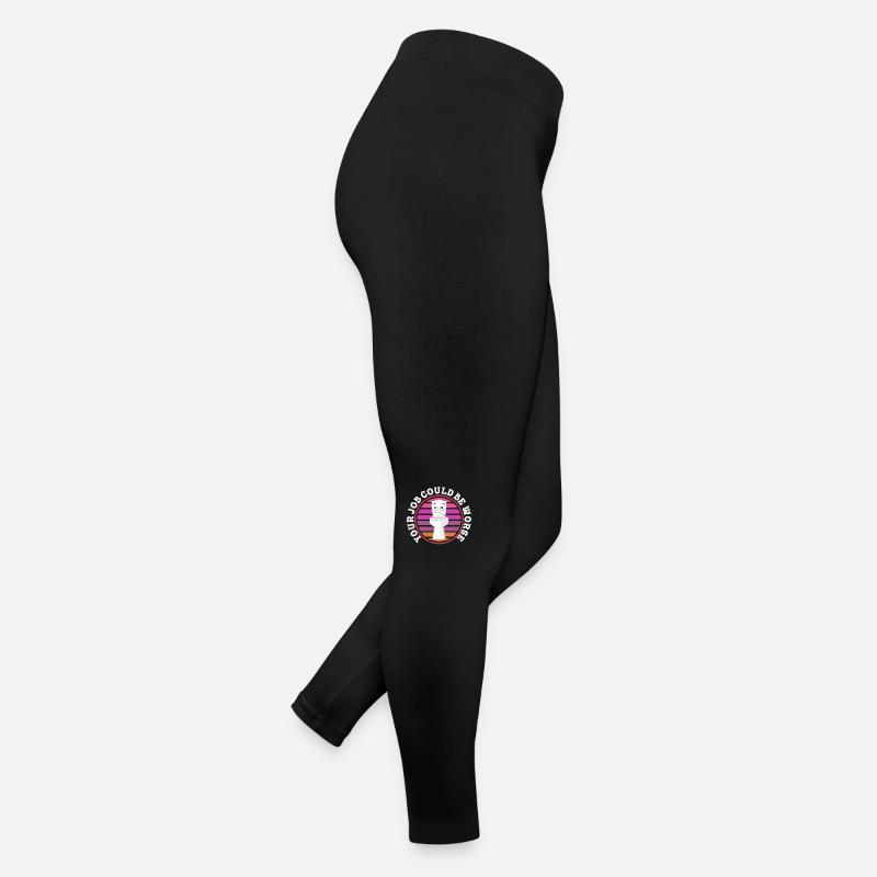 Dein Job könnte schlimmer sein Klopapier Arbeitsplatz Frauen Jersey Leggings