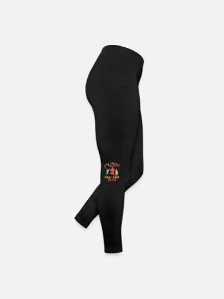 I'm Here For The Half-Time Show Marching Band - Frauen Jersey Leggings - Schwarz - Rechts